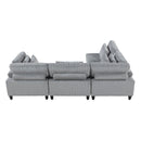 Homelegance 9688GY*42CR2AC 4 pc Modular Sectional IMAGE 4