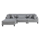 Homelegance 9688GY*42CRACOT 4 pc Modular Sectional with Otttoman IMAGE 2