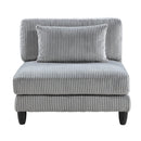 Homelegance 9688GY*62CR2AC2OT 6 pc Modular Sectional with Ottomans IMAGE 11