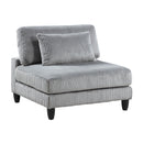 Homelegance 9688GY*62CR2AC2OT 6 pc Modular Sectional with Ottomans IMAGE 12