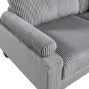 Homelegance 9688GY*62CR2AC2OT 6 pc Modular Sectional with Ottomans IMAGE 8