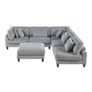 Homelegance 9688GY*62CR3ACOT 6 pc Modular Sectional with Ottoman IMAGE 3