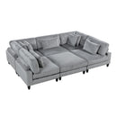 Homelegance 9688GY*62CR3ACOT 6 pc Modular Sectional with Ottoman IMAGE 4