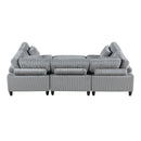 Homelegance 9688GY*62CR3ACOT 6 pc Modular Sectional with Ottoman IMAGE 7