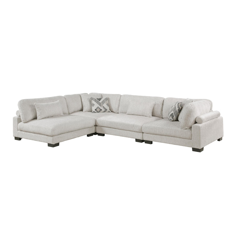 Homelegance Tinley 9555BEG*42CR2AC 4 pc Modular Sectional IMAGE 2