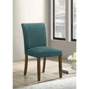 Coaster Furniture Cantley 106377 pholstered Dining Side Chair - Teal Blue IMAGE 2