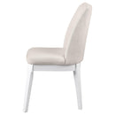  Coaster Furniture Carissa 108302 Upholstered Dining Side Chair - Beige IMAGE 5