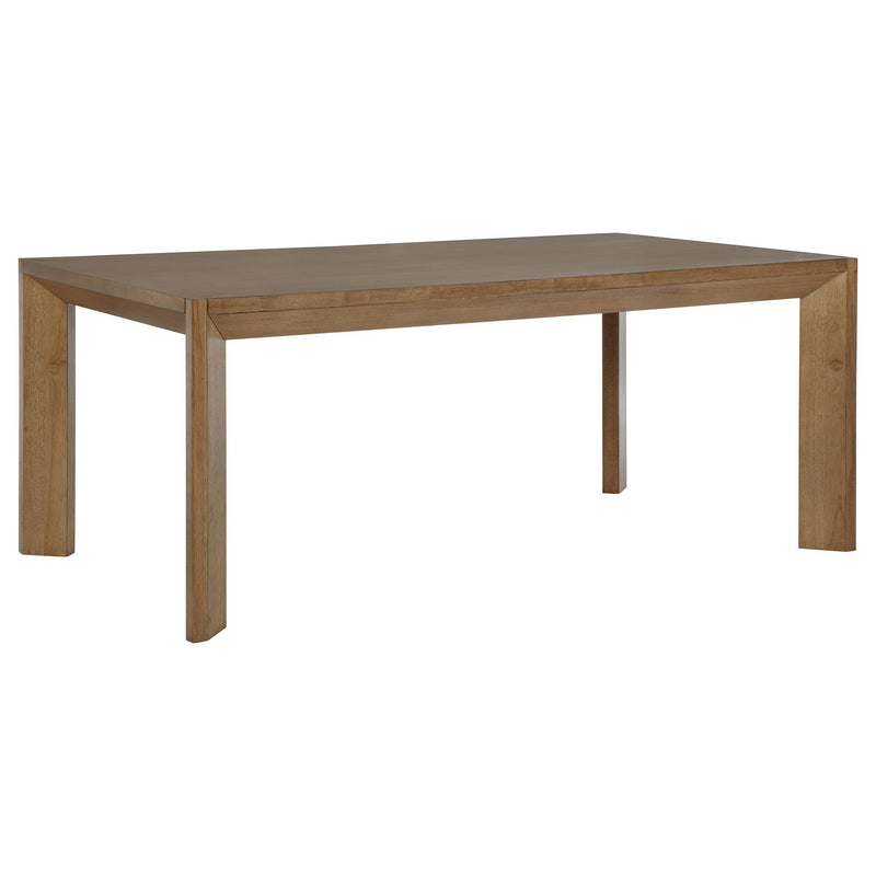  Coaster Furniture Bruner 109101 72-inch Rectangular Wood Dining Table - Natural Brown IMAGE 1