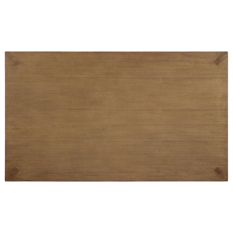 Coaster Furniture Bruner 109101 72-inch Rectangular Wood Dining Table - Natural Brown IMAGE 5
