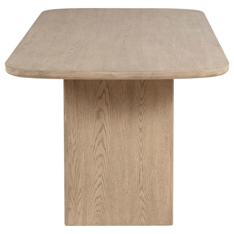  Coaster Furniture Kailani 109388 Cane Counter Height Storage Dining Table - Beige Oak IMAGE 6