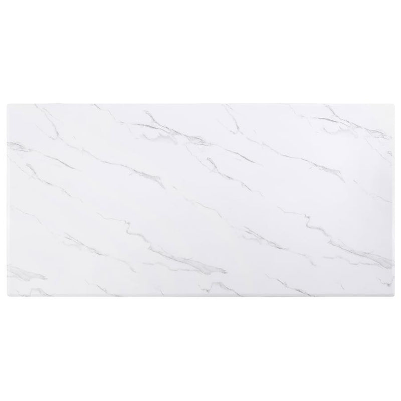  Coaster Furniture Venera 150541 Rectangular 79-inch Faux Marble Dining Table - White IMAGE 6