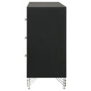  Coaster Furniture Lucia 224993 6-Drawer Dresser Cabinet - Black IMAGE 5