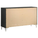  Coaster Furniture Lucia 224993 6-Drawer Dresser Cabinet - Black IMAGE 6