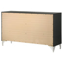  Coaster Furniture Lucia 224993 6-Drawer Dresser Cabinet - Black IMAGE 8