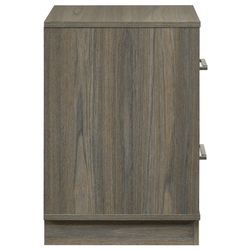  Coaster Furniture Fenwick 224982 2-Drawer Nightstand Bedside Table - Grey Oak IMAGE 9
