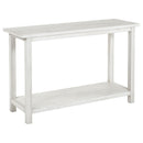 Coaster Furniture Payne 710559 Wood Entryway Sofa Console Table - White IMAGE 1