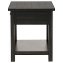 Coaster Furniture Payne 710567 1-Drawer Wood End Table with Shelf - Distressed Java IMAGE 5