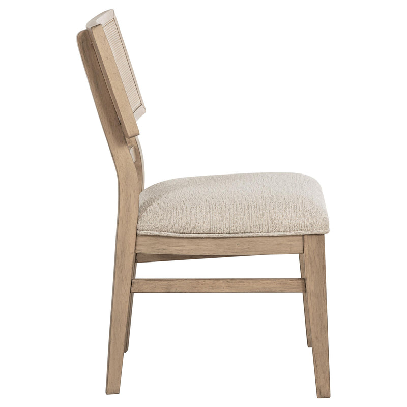  Coaster Furniture Kailani 109382 Rattan Cane Dining Side Chair - Beige Oak IMAGE 6