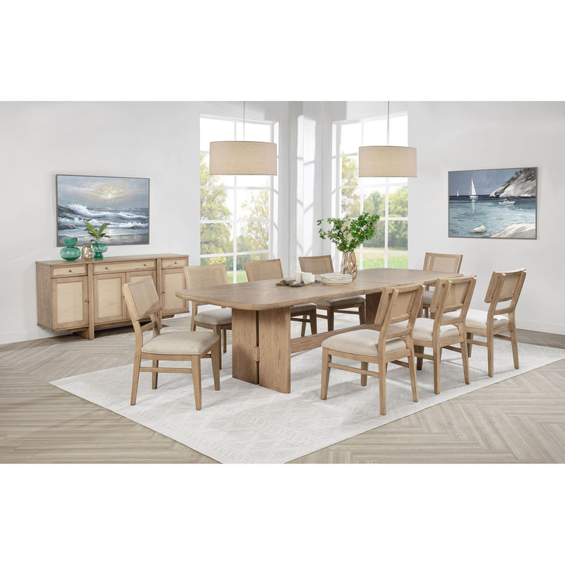  Coaster Furniture Kailani 109382 Rattan Cane Dining Side Chair - Beige Oak IMAGE 7
