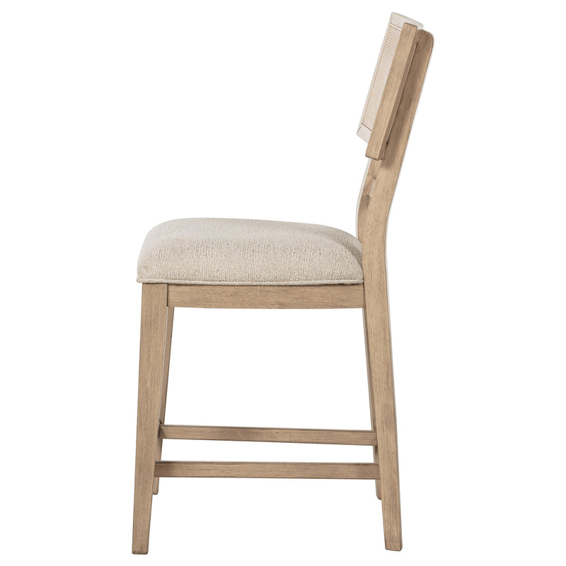  Coaster Furniture Kailani 109389 Rattan Cane Counter Side Chair - Beige Oak IMAGE 5
