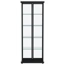Coaster Furniture Aero 950400 5-shelf Display Curio Cabinet with LED Lighting - Black IMAGE 10