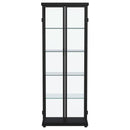 Coaster Furniture Aero 950400 5-shelf Display Curio Cabinet with LED Lighting - Black IMAGE 6
