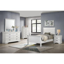  Coaster Furniture Louis Philippe 202441T 47-inch Twin Sleigh Panel Bed - White IMAGE 5