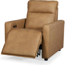  Leather Italia USA Adell 1444-EH4308-014273LV Power Recliner - Saddle IMAGE 1