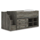 Signature Design by Ashley Frandern B4480B16 Twin Loft Bed with Bookcase and Drawer Storage IMAGE 1