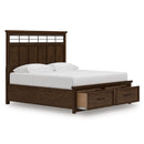 Signature Design by Ashley Taffenbrook B849B4 King Panel Storage Bed IMAGE 2