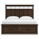 Signature Design by Ashley Taffenbrook B849B4 King Panel Storage Bed IMAGE 3