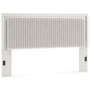  Signature Design by Ashley Zuraleus PCB3381-58 King Upholstered Panel Headboard IMAGE 1