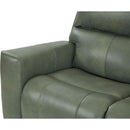  Leather Italia USA Laredo 4111-EHZ1564C-021607LV Power Reclining Loveseat - Sage Moss IMAGE 3