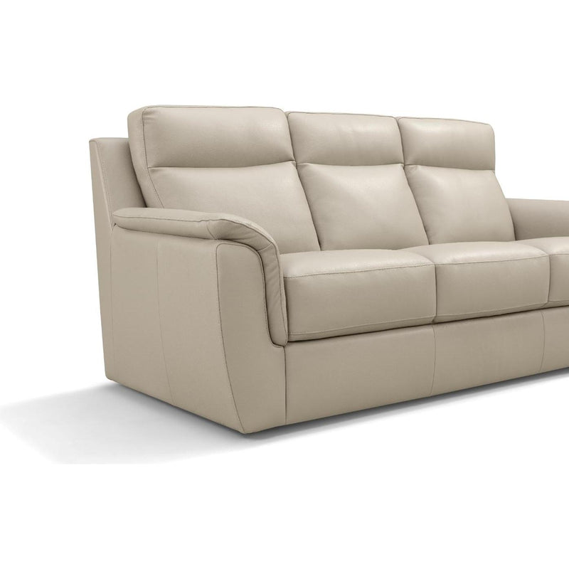  Leather Italia USA Maddox 1020-1814-03N1633A Sofa - Taupe Khaki IMAGE 3