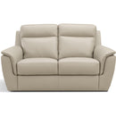  Leather Italia USA Maddox 1020-1814-02N1633A Loveseat - Taupe Khaki IMAGE 1
