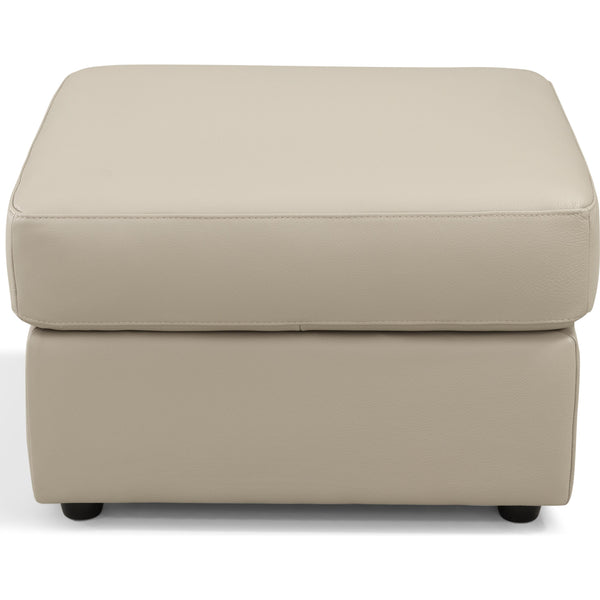  Leather Italia USA Maddox 1020-1814-00N1633A Ottoman - Taupe Khaki IMAGE 1