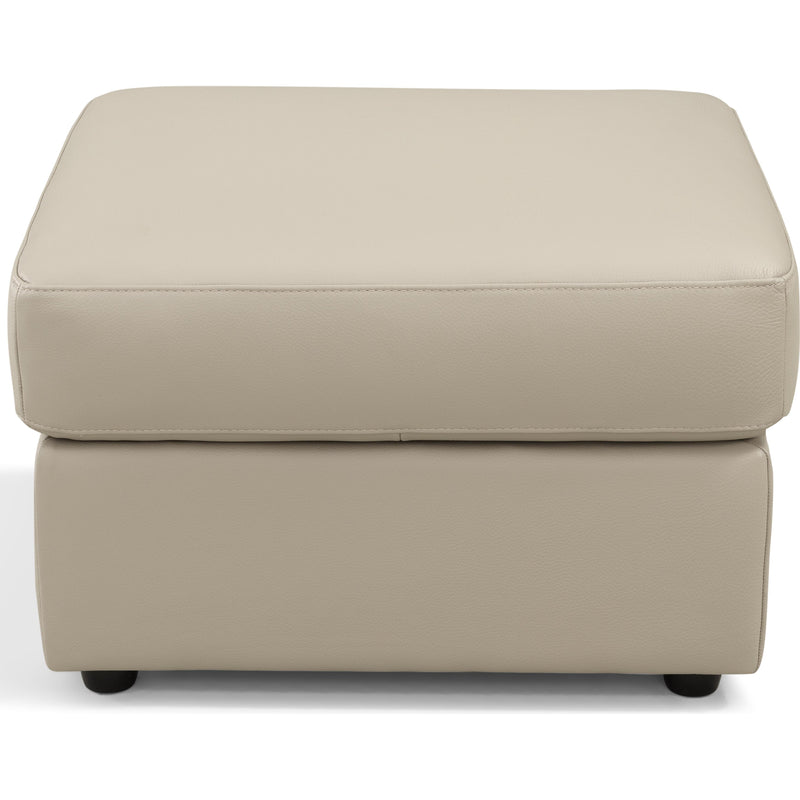  Leather Italia USA Maddox 1020-1814-00N1633A Ottoman - Taupe Khaki IMAGE 1