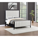  Coaster Furniture Brookmead 224710KE 60-inch Upholstered Eastern King Bed - Black IMAGE 4