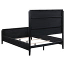  Coaster Furniture Brookmead 224710KW 60-inch Upholstered California King Bed - Black IMAGE 3
