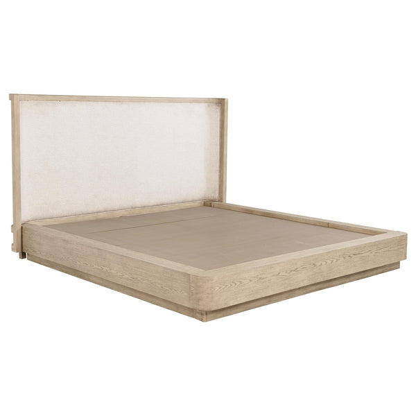  Coaster Furniture Kailani 225041Q 49-inch Queen Wingback Bed - Beige Oak IMAGE 1