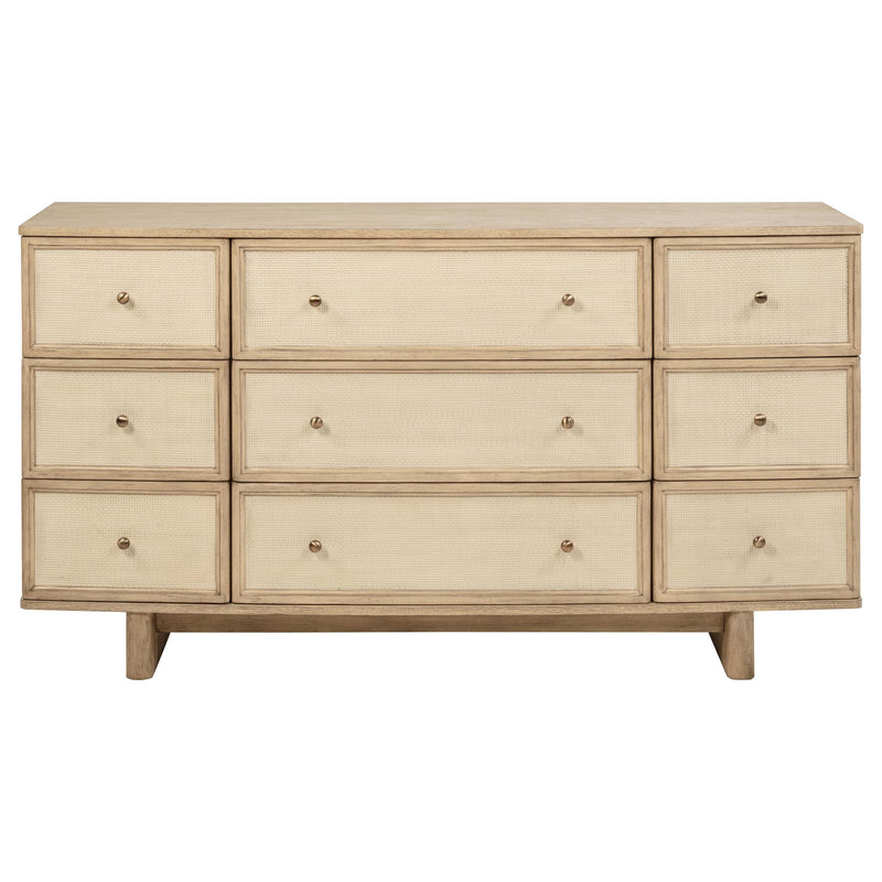  Coaster Furniture Kailani 225043 9-Drawer Dresser Cabinet - Beige Oak IMAGE 2