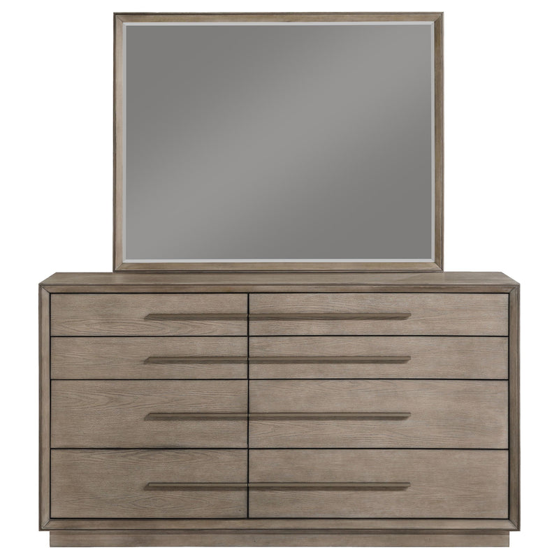 Coaster Furniture Durango 223273M 8-Drawer Dresser and Mirror - Taupe Oak IMAGE 2