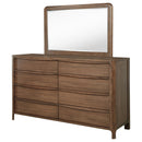  Coaster Furniture Maderia 223323M 8-Drawer Dresser and Mirror - Walnut IMAGE 3