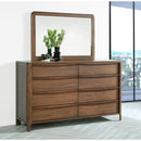  Coaster Furniture Maderia 223323M 8-Drawer Dresser and Mirror - Walnut IMAGE 9