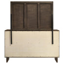 Coaster Furniture Glenwood 225013M 6-Drawer Dresser and Mirror - Warm Brown IMAGE 6