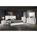 Coaster Furniture Ives 224941KE Eastern King Panel Bed LED Headboard - White High Gloss IMAGE 5