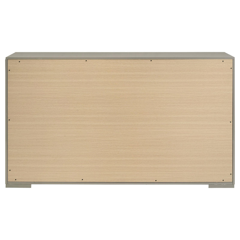 Coaster Furniture Ives 224973 6-Drawer Dresser Cabinet - Grey High Gloss IMAGE 6