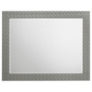 Coaster Furniture Ives 224974 Dresser Mirror - Grey High Gloss IMAGE 2