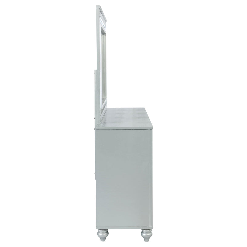 Coaster Furniture Gunnison 223213M 6-Drawer Dresser with Mirror - Silver Metallic IMAGE 8