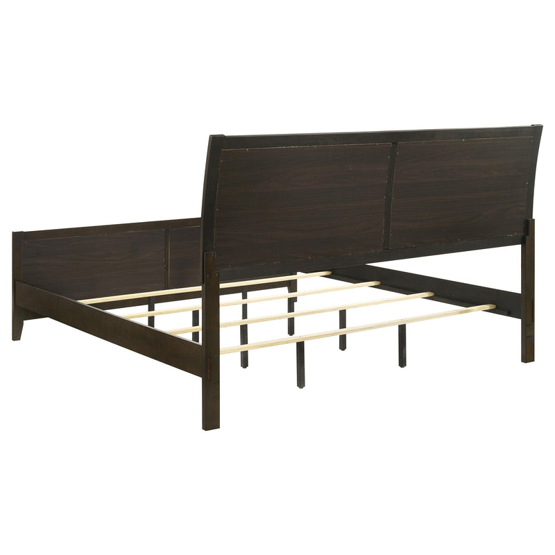  Coaster Furniture Wilkes 224421KW 51-inch Upholstered California King Bed - Dark Cocoa IMAGE 4